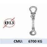 Elingue chaîne CROSBY éliminator 1 brin - CMU 6700 kg (classe 100) 