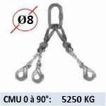 Elingue chaîne CROSBY éliminator 3 brins - CMU 5250 kg (classe 100) 