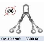 Elingue chaîne CROSBY éliminator 4 brins - CMU 5300 kg (classe 100) 