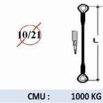 Elingue manchonnée cossée fidafor - 1000kg - 1,5 mètre