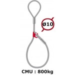 Elingue manchonnée coulissante  800 kg  