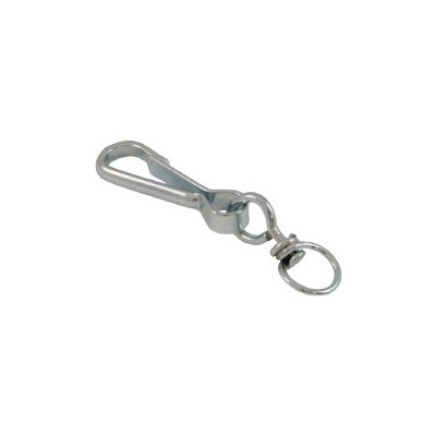 Mousqueton Simplex Acier Zingué - Longueur 30 Mm - Pour Corde, Chaîne, Câble - Emballé Sous Blister