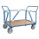 Chariot modulaire 1 ridelle et grand plateau - 500 kg 