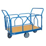 Chariot modulaire double ridelles et roues losange - 500 kg 