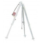 Tripode en aluminium avec treuil - 500 kg