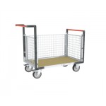 Chariot modulaire 1 ridelle et grand plateau - 500 kg 