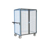 Servante grillagée bleue verrouillable - 500 kg