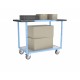 Servante 2 plateaux bois gris - 250 kg