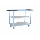 Servante 3 plateaux bois gris - 250 kg
