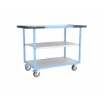 Servante 3 plateaux bois gris - 250 kg