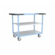 Servante 3 plateaux bois gris - 250 kg