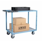 Servante 2 longs plateaux bois et poignée - 250 kg