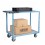 Servante 2 longs plateaux bois et poignée - 250 kg