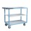 Servante 3 longs plateaux bois et poignée - 250 kg