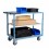 Servante 3 longs plateaux bois et poignée - 250 kg