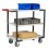 Servante grise 3 plateaux bois - 250 kg