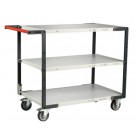 Servante grise 3 grands plateaux - 250 kg