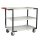 Servante grise 3 grands plateaux - 250 kg