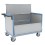 Chariot conteneur avec couvercle - 500 kg