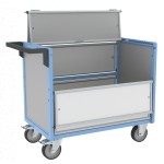 Chariot conteneur cadenassable - 500 kg