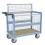 Chariot conteneur grillagé cadenassable - 500 kg