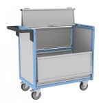 Chariot conteneur cadenassable - 250 kg