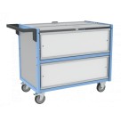 Chariot conteneur avec toit - 250 kg