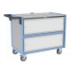 Chariot conteneur avec toit - 250 kg
