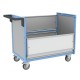 Chariot conteneur grand plateau - 250 kg