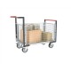 Chariot modulaire grille 2 dossiers 2 ridelles - 500 kg 