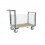 Chariot modulaire grille 2 dossiers 2 ridelles - 500 kg 