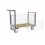 Chariot modulaire grille 2 dossiers 2 ridelles - 500 kg 