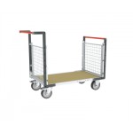 Chariot modulaire 2 dossiers et grand plateau - 500 kg 