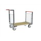 Chariot modulaire 2 dossiers et grand plateau - 500 kg 