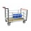 Chariot modulaire double ridelles et grand plateau - 500 kg 