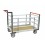 Chariot modulaire double ridelles et grand plateau - 500 kg 