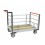 Chariot modulaire double ridelles et grand plateau - 500 kg 