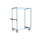 Servante multi niveaux et long plateau galva - 500 kg