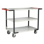 Servante à double poignée et 3 plateaux - 250 kg