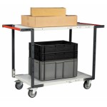 Servante à double poignées et 2 plateaux - 250 kg