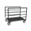 Chariot avec 2 ridelles tube et tapis caoutchouc - 500 kg