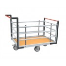 Chariot modulaire tube 4 côtés et roues position losange - 500 kg 
