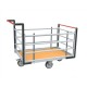 Chariot modulaire tube 4 côtés et roues position losange - 500 kg 