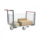 Chariot modulaire 1 ridelle et roues losange - 500 kg 
