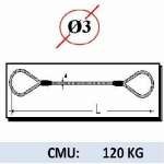 Elingue manchonnée  120 kg   