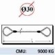 Elingue manchonnée  9000 kg   
