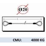 Elingue manchonnée cossée 4000 kg   