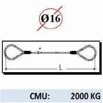 Elingue manchon acier  2000 kg  