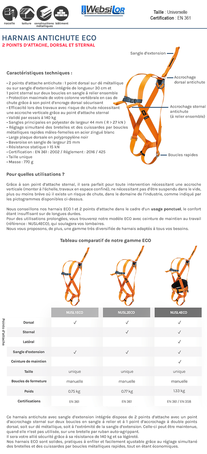 KATSU Harnais Anti Chute, Alpinisme Hauteur de Travail Ceinture de Sécurité  Antichute Corps Corde de Sauvetage Ceinture de Travail Aérien 362113 :  : Bricolage