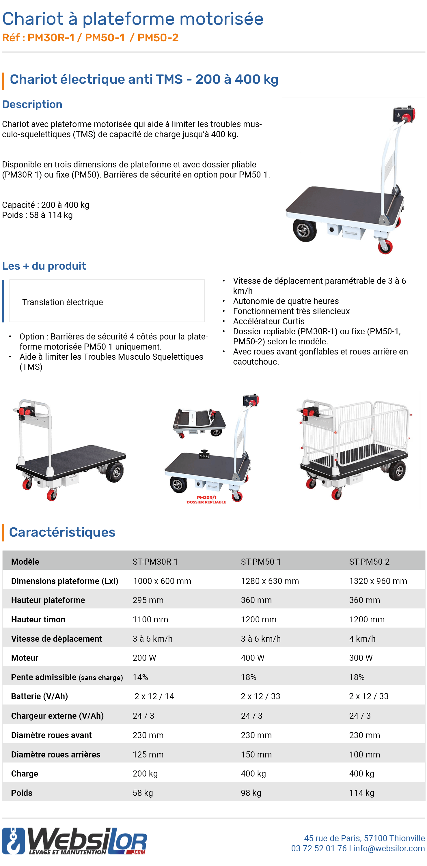 Chariot manuel à platteforme (TWG), de BS ROLLEN | Boutique en ligne MISUMI  - Sélectionner, configurer, commander